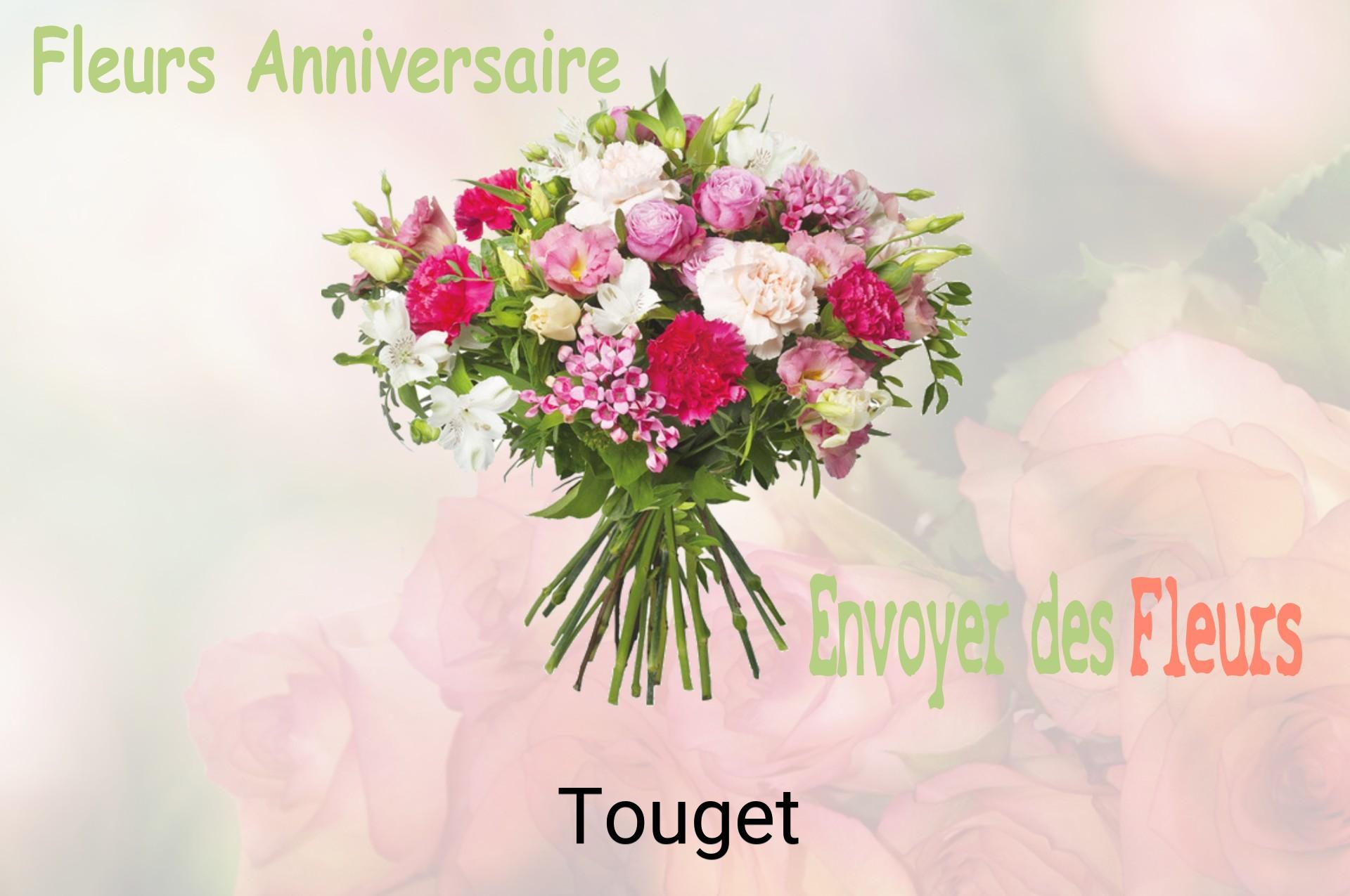 Bouquet de fleurs d’anniversaire livré à Touget